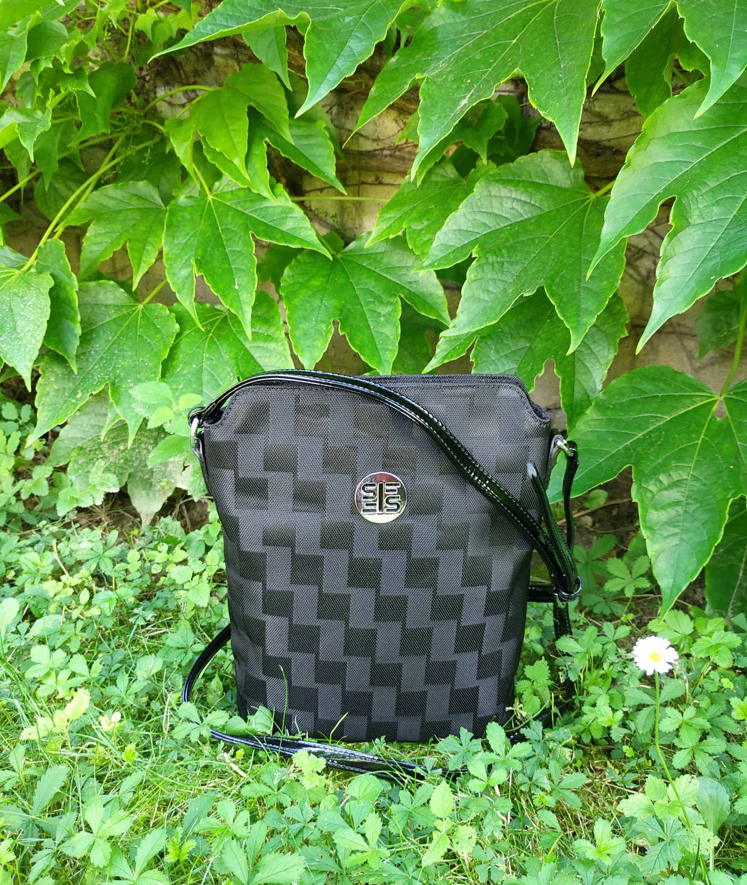 Dámská látková kabelka S.Fiorentino F01-G259-BB  - černá