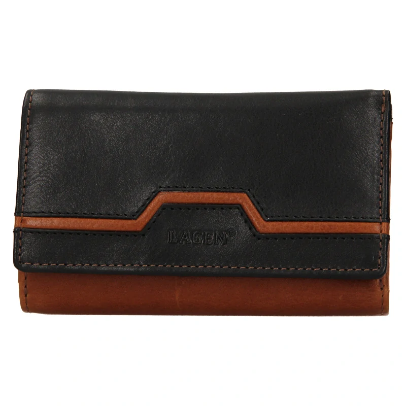 Dámská peněženka LAGEN BLC/5305/222 cognac-black