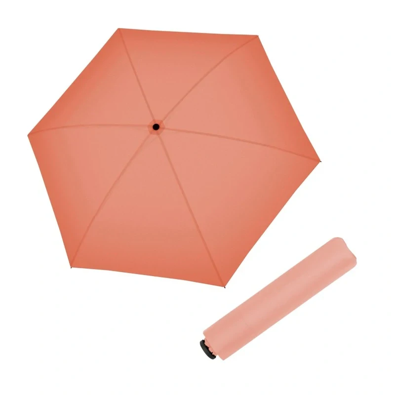 DOPPLER Zero 99 uni coral pink - dámský/dětský skládací deštník