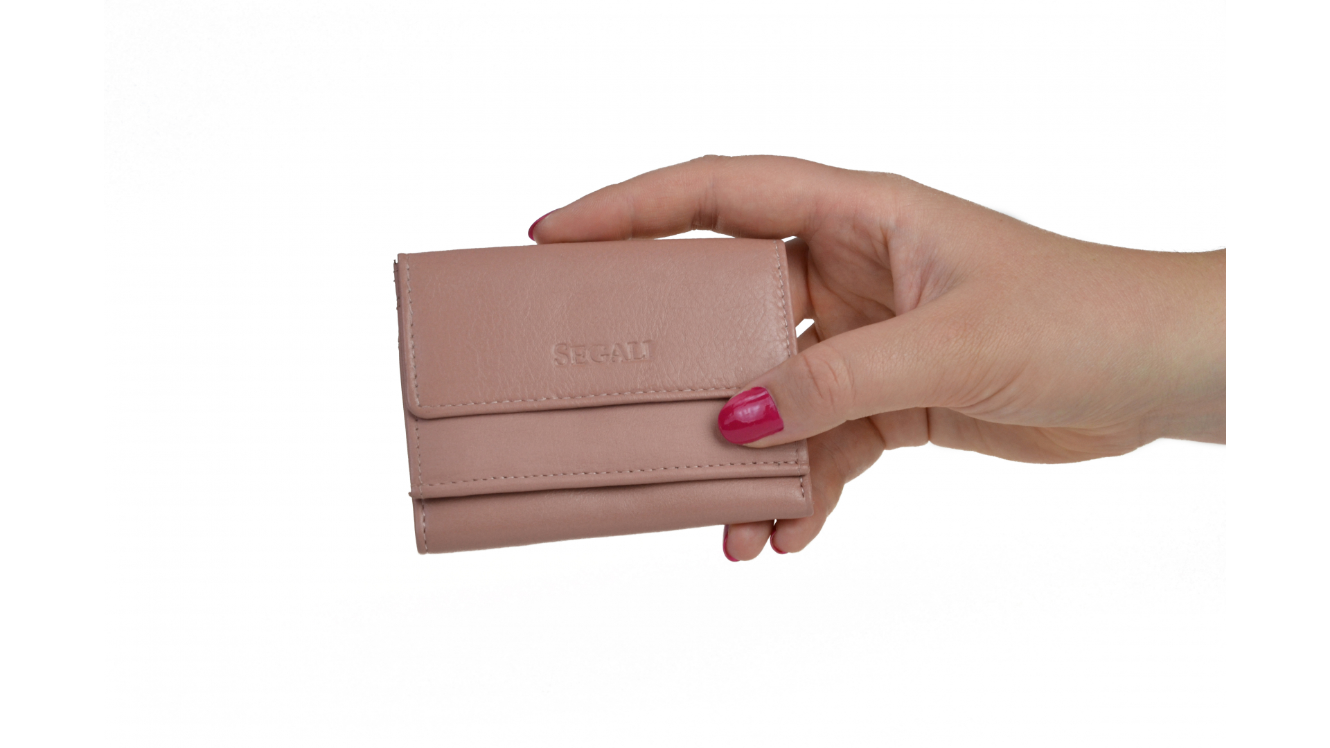 Kožená peněženka SG-1756 baby pink