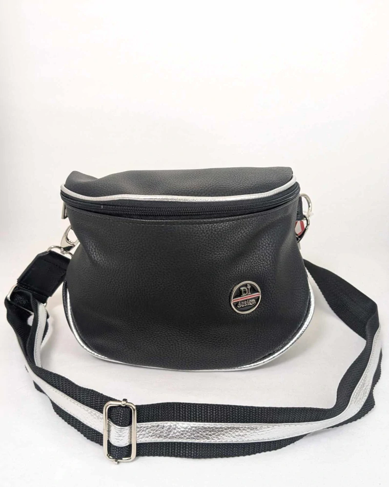 Crossbody kabelka 2226 černá, zlatá barva