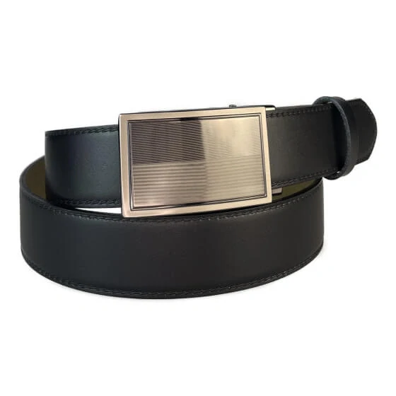 Pánský kožený opasek 35-020-A11 černý