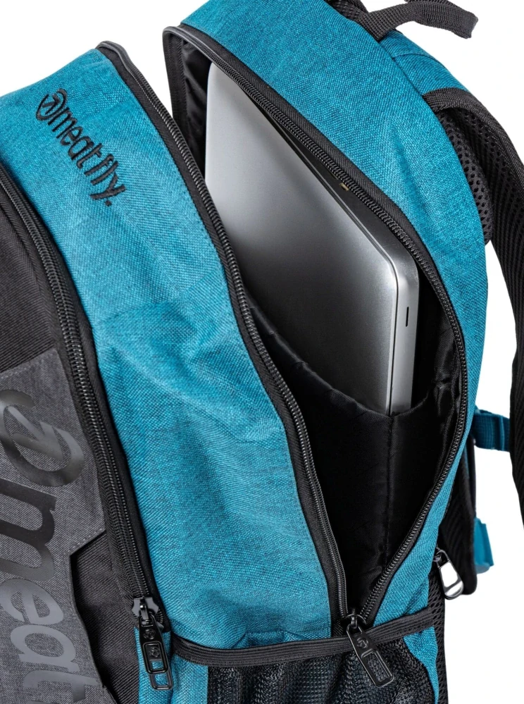Batoh Meatfly Basejumper, Petrol Heather / Black, 22 L