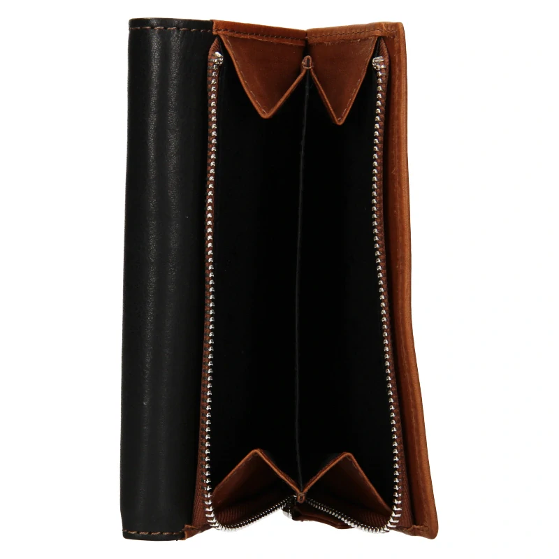 Dámská peněženka LAGEN BLC/5305/222 cognac-black