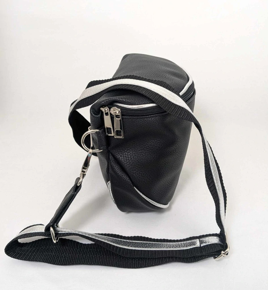 Crossbody kabelka 2226 černá, zlatá barva
