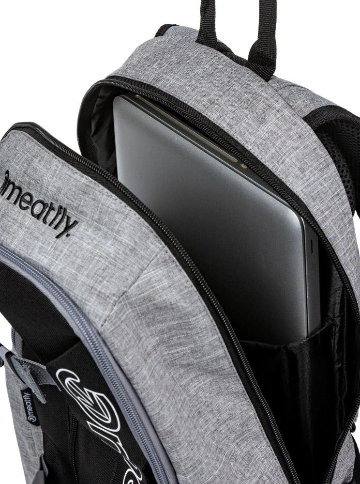 Batoh Meatfly Basejumper, Grey Heather / Black, 22 L