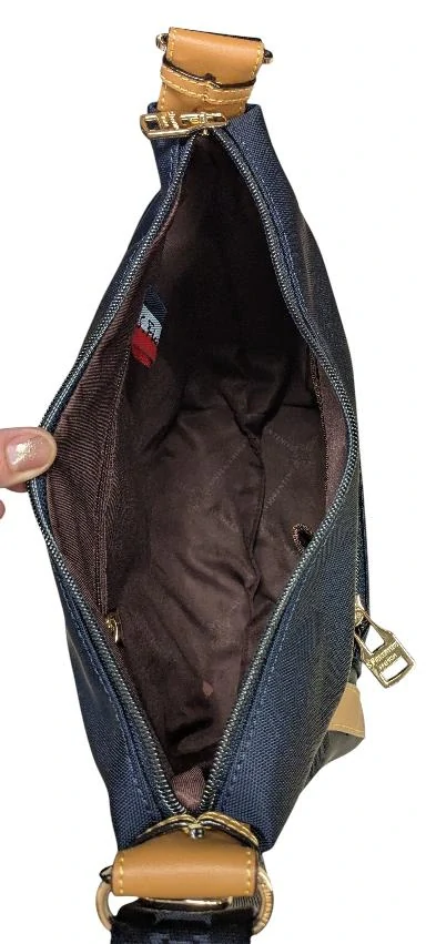 S.Fiorentino modrá s koženkou- pruhy