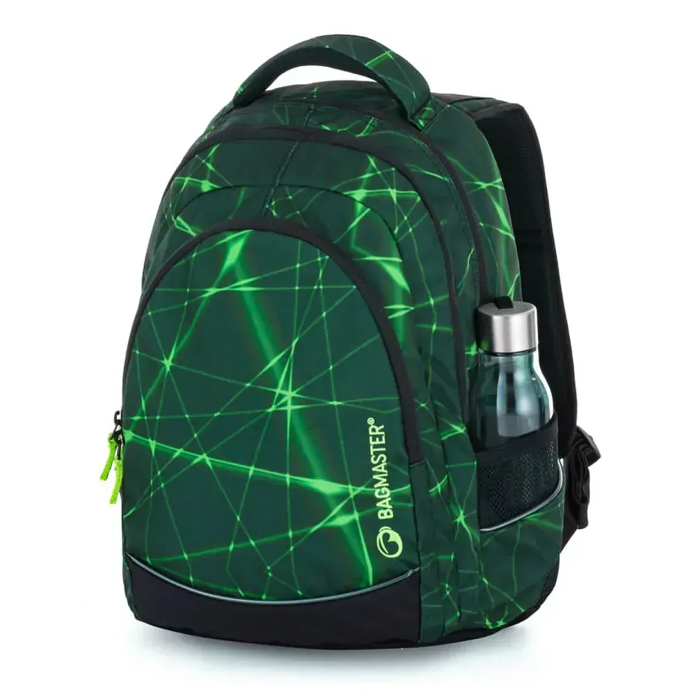 Studentský batoh DIGITAL 22 B zelená-neon