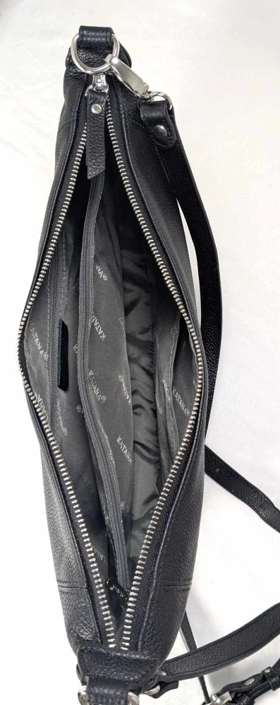 Dámská kožená kabelka KATANA 69483-01 - černá