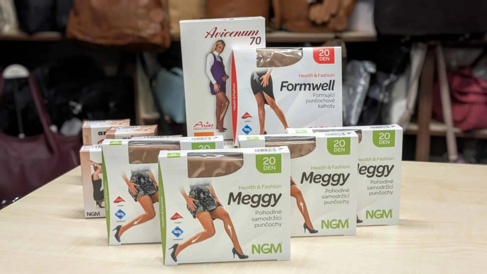MEGGY samodržící punčochy 20 DEN s podpůrným tlakem 8 - 10 mmHg