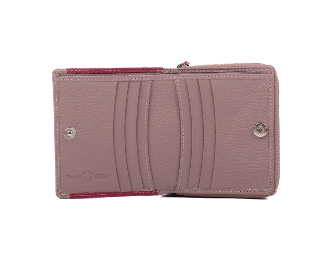 Kožená peněženka SG-7544 magenta/cameo rose