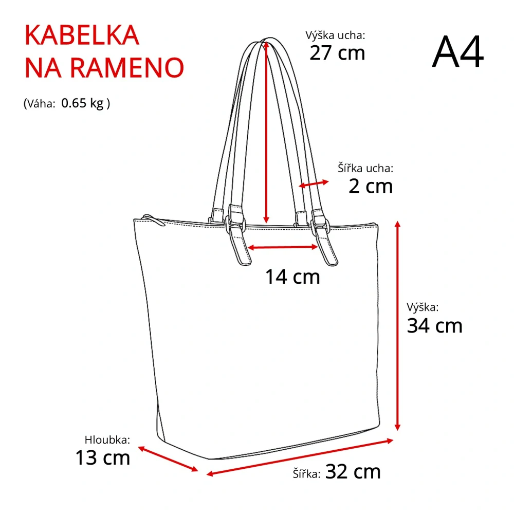 Kabelka přes rameno 4396 K - béžová