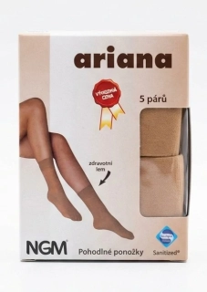 ARIANA 20 PONOŽKY 5 PÁRŮ tělová uni