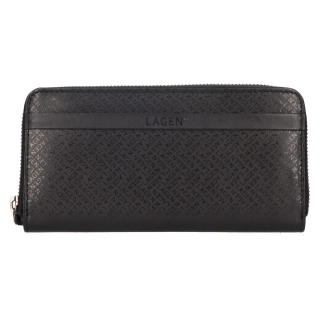 Dámská peněženka kožená 12594-B - blk