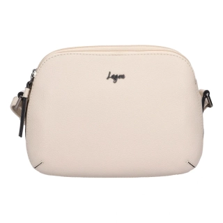 Lagen KOŽENÁ kabelka krémová