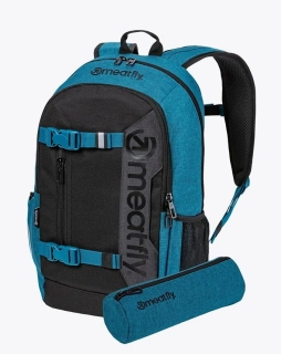 Batoh Meatfly Basejumper, Petrol Heather / Black, 22 L